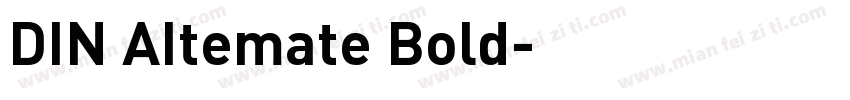 DIN AItemate Bold字体转换
